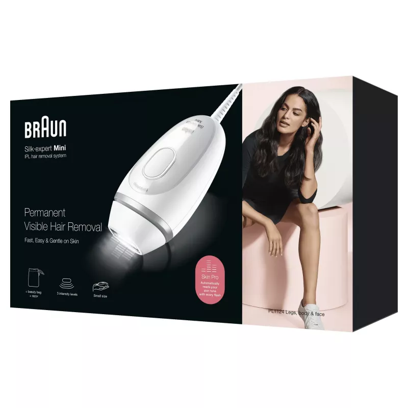 Epilators Braun Silk-expert Mini PL1124 Intenses pulsējošas gaismas IPL Balts