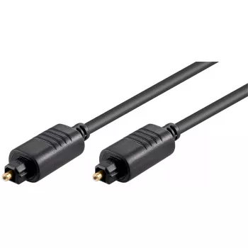 TOSLINK optiskais audio kabelis GOOBAY 50565 — 2 m, tēviņš-tēviņš, melns