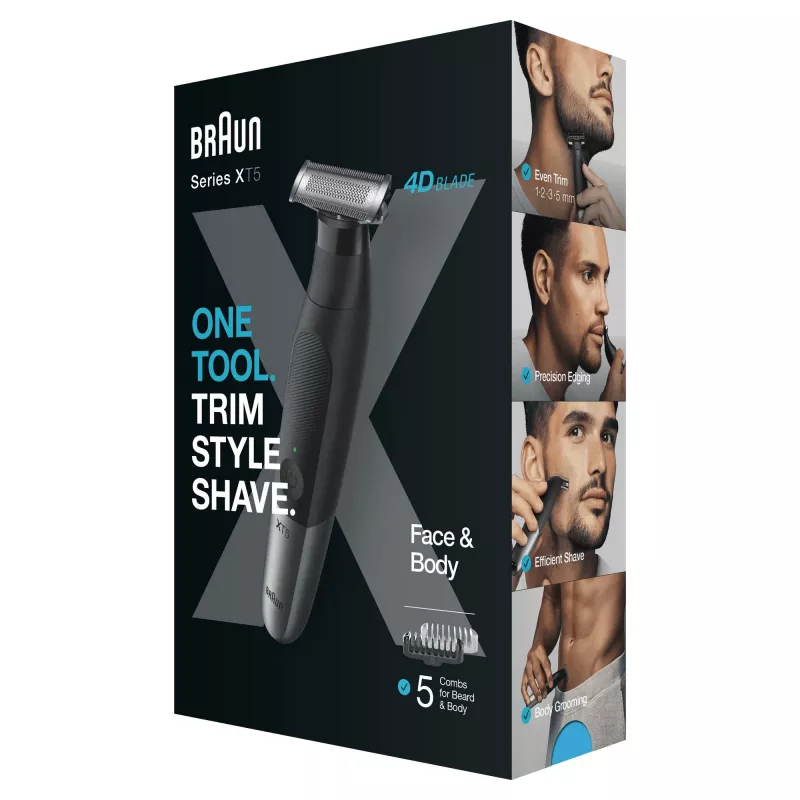 Braun XT5100 Series X hibrīda sejas un ķermeņa trimmeris