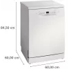 Bosch Serie 2 SMS2HTW08E trauku mazgājamā mašīna Brīvi stāvoša 13 galda piederumu komplekti