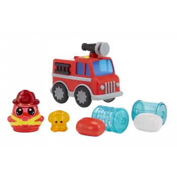 MGA Entertainment DohKins Ugunsdzēsēju mašīna un ugunsdzēsējs, Modelēšanas mālu komplekts, Daudzkrāsains, Bērns, Zēns/Meitene, 3 gadi, 99 gadi