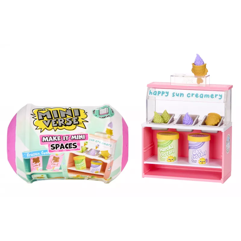 Miniverse Spaces Furniture Pack PDQ, kafejnīca, 8 gadi, daudzkrāsains, plastmasa