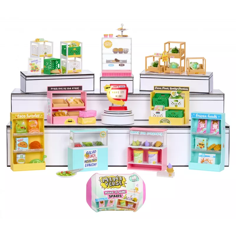 Miniverse Spaces Furniture Pack PDQ, kafejnīca, 8 gadi, daudzkrāsains, plastmasa