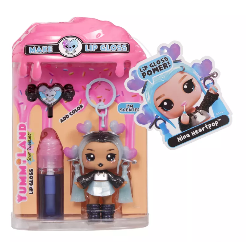 MGA Entertainment Yummiland Lūpu spīduma lelle Sour Sweeties - Nina Heartpop