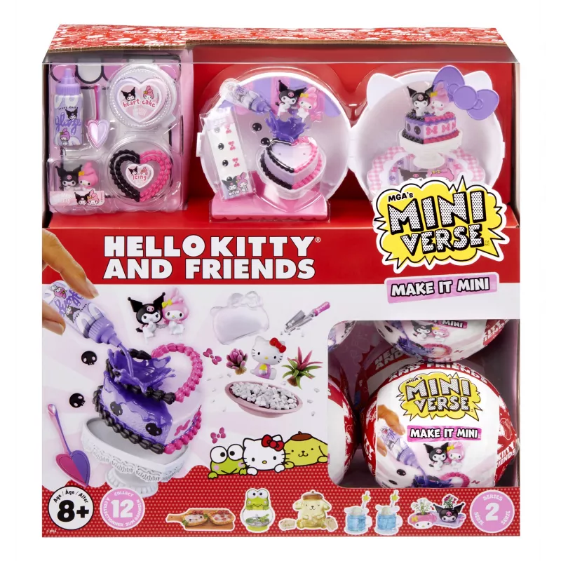 Miniverse Make It Mini SANRIO Series 2 Asst in PDQ, 8 gadu/ gadi, Daudzkrāsaina, Plastmasa