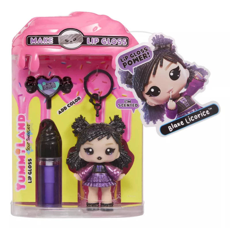 MGA Entertainment Yummiland Lūpu spīduma lelle Sour Sweeties - Blake Licorice