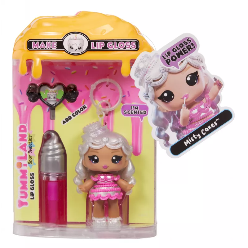 MGA Entertainment Yummiland Lūpu spīduma lelle Sour Sweeties - Misty Cakes