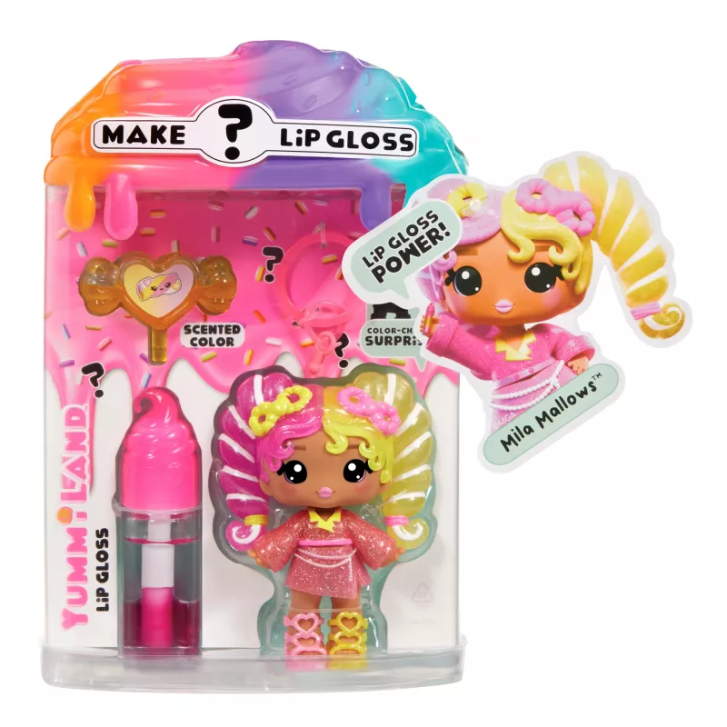MGA Entertainment Yummiland noslēpumainā lūpu spīduma lelle - Mila Mallows