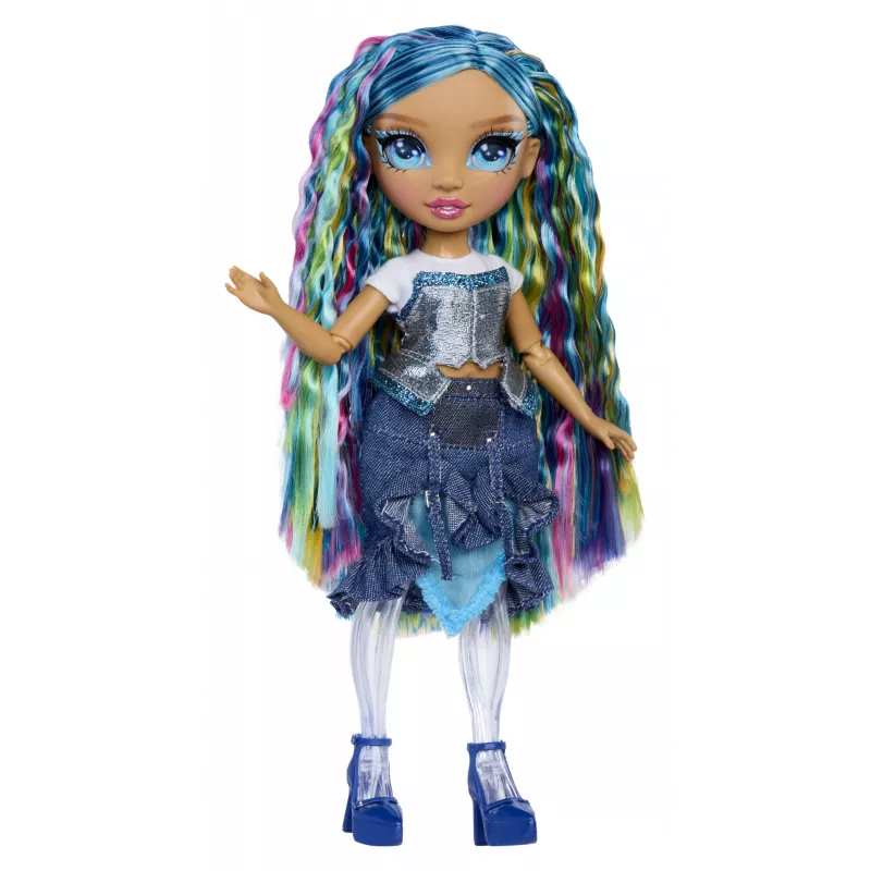 Rainbow High Rainbow Shimmers ar gļotu modes lelli - Skyler (zila)