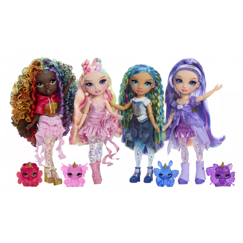 Rainbow High Rainbow Shimmers ar gļotu modes lelle - Violet (violeta)