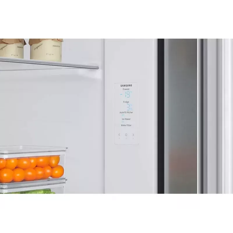 Samsung RH69B8920S9/EG ledusskapis ar sānu durvīm Brīvi stāvošs 645 L Nerūsējošais tērauds