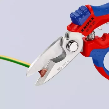 Knipex 95 05 20 SB knaibles Nerūsējošais tērauds Plastmasas rokturis Zils Sarkans