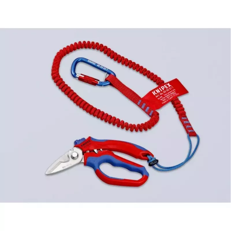 Knipex 95 05 20 SB knaibles Nerūsējošais tērauds Plastmasas rokturis Zils Sarkans