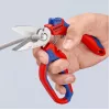 Knipex 95 05 20 SB knaibles Nerūsējošais tērauds Plastmasas rokturis Zils Sarkans