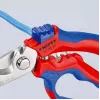 Knipex 95 05 20 SB knaibles Nerūsējošais tērauds Plastmasas rokturis Zils Sarkans