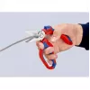 Knipex 95 05 20 SB knaibles Nerūsējošais tērauds Plastmasas rokturis Zils Sarkans