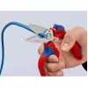Knipex 95 05 20 SB knaibles Nerūsējošais tērauds Plastmasas rokturis Zils Sarkans