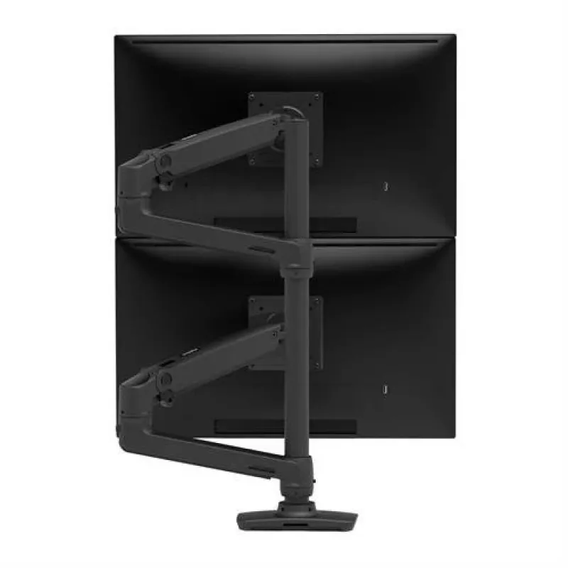 ERGOTRON LX Dual Stacking Arm, Tall Pole (Matte Melns)