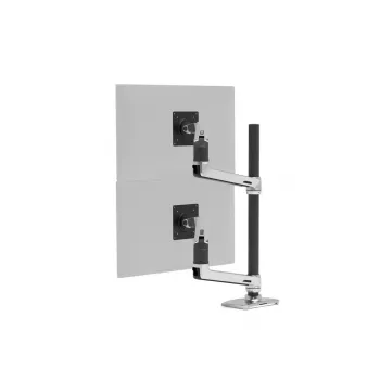Ergotron LX Series LX Dual Stacking Arm, garš stienis 101,6 cm, alumīnijs, skava, 20 kg