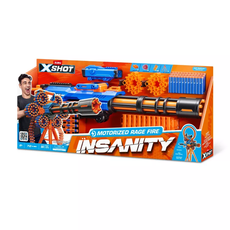 XSHOT Insanity Motorized Rage Fire (72 bultas) ZURU