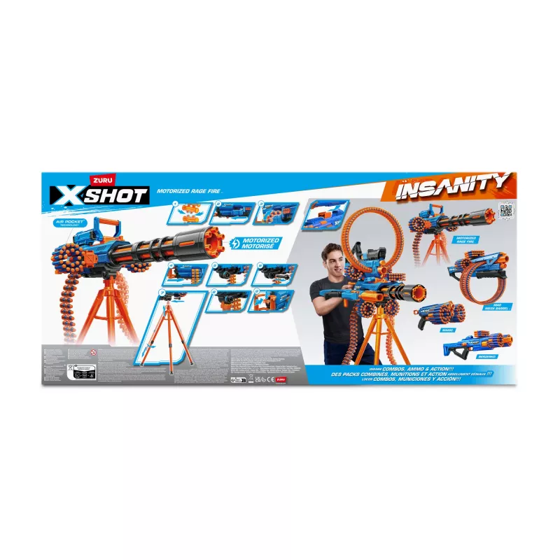 XSHOT Insanity Motorized Rage Fire (72 bultas) ZURU