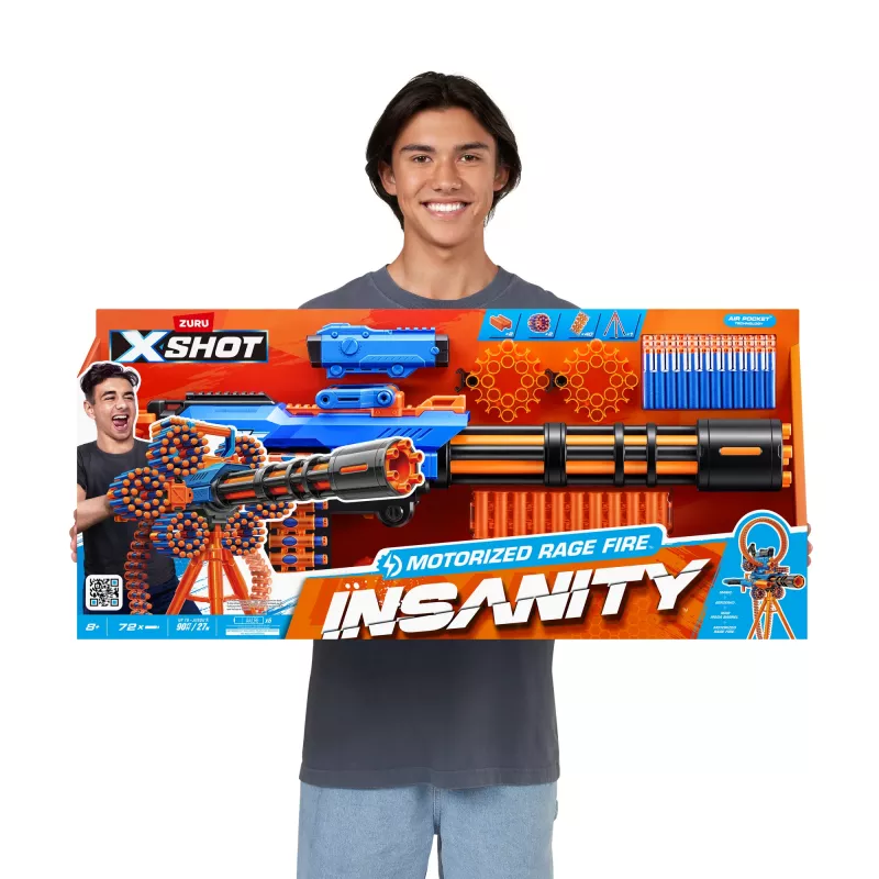 XSHOT Insanity Motorized Rage Fire (72 bultas) ZURU