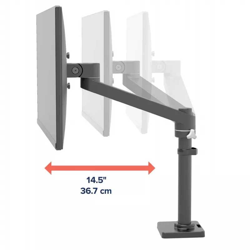 ERGOTRON NX monitora statīvs – matēti melns