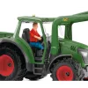Traktors ar piekabi Schleich FARM WORLD 42608 Melns Zaļš Sarkans Dzeltens