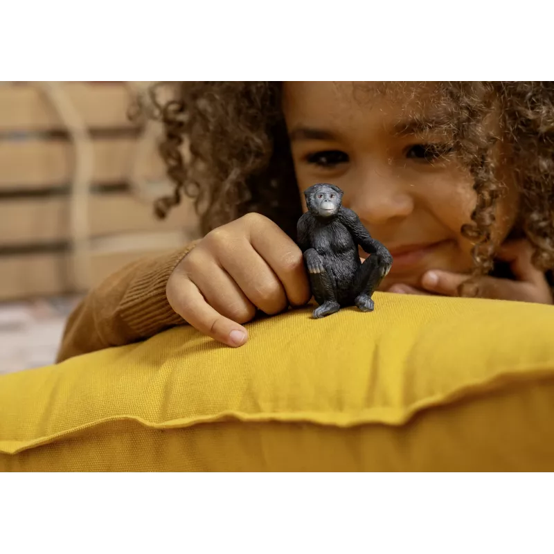 Figūriņa Schleich WILD LIFE Bonobo mātīte 14875 Melna 3 gadi