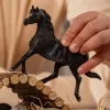 schleich HORSE CLUB Arābijas ērzelis, 5 gadu vecs, Zirgi, Melns, Pelēks, Balts, Plastmasa