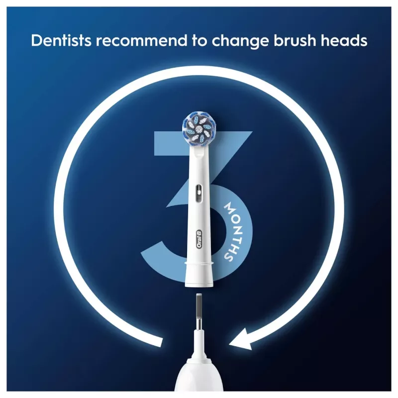 Zobu birstes galviņas Oral-B Sensitive Clean 12 gab. Baltas