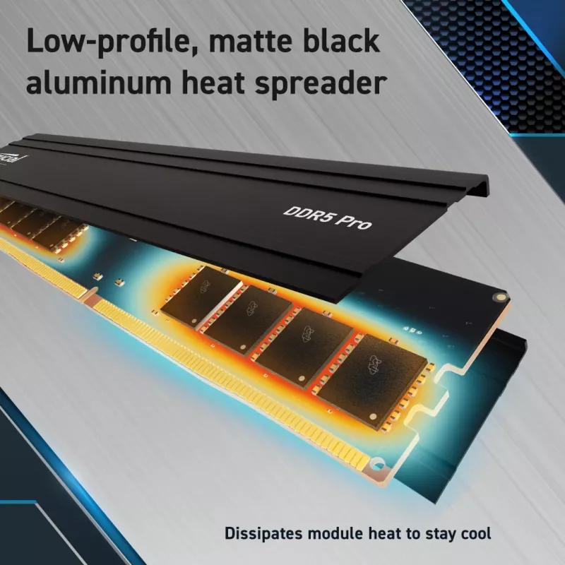 MICRON / CRUCIAL Memory - Crucial Pro - DDR5-5600 UDIM - 48GB komplekts (24GBx2)
