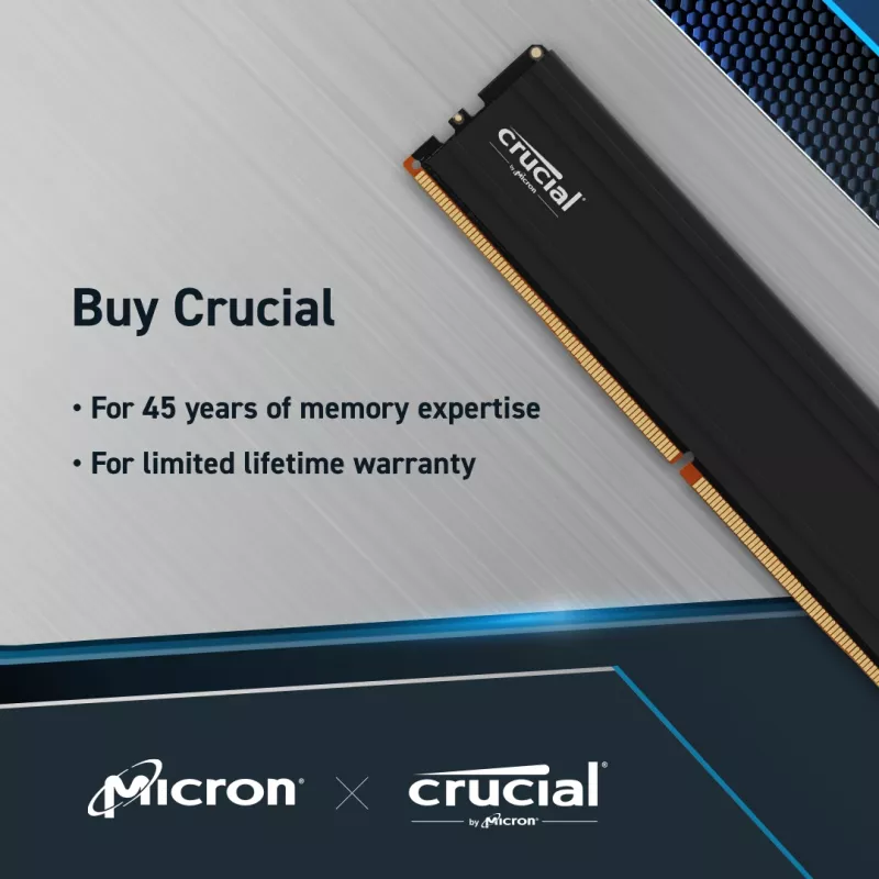 MICRON / CRUCIAL Memory - Crucial Pro - DDR5-5600 UDIM - 48GB komplekts (24GBx2)