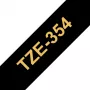 Uzlīmju lente Brother TZe354 24mm Zelts uz melna