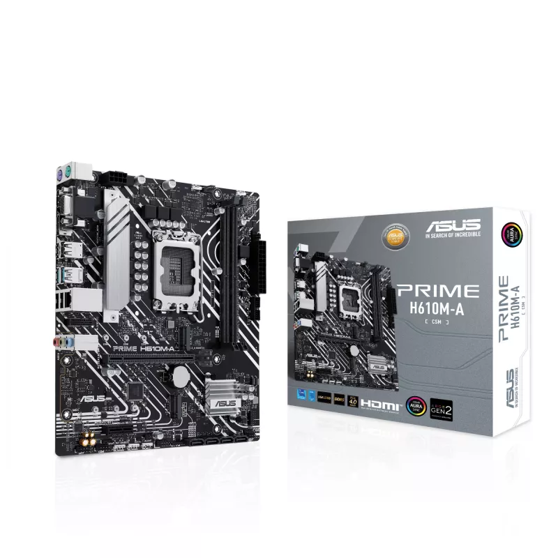 Mātesplate ASUS PRIME H610M-A-CSM Intel H610 LGA 1700 micro ATX
