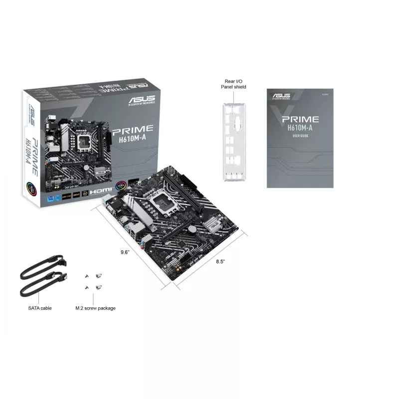 Mātesplate ASUS PRIME H610M-A-CSM Intel H610 LGA 1700 micro ATX