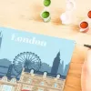 Gleznošanas komplekts Ravensburger CreArt — Krāsainā Londona (modelis 23525) audekla gleznošanai ar numurētu ceļvedi