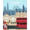 Gleznošanas komplekts Ravensburger CreArt — Krāsainā Londona (modelis 23525) audekla gleznošanai ar numurētu ceļvedi