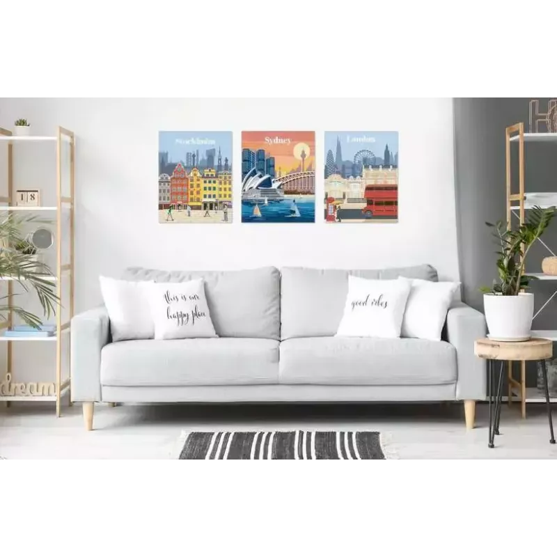 Gleznošanas komplekts Ravensburger CreArt — Krāsainā Londona (modelis 23525) audekla gleznošanai ar numurētu ceļvedi