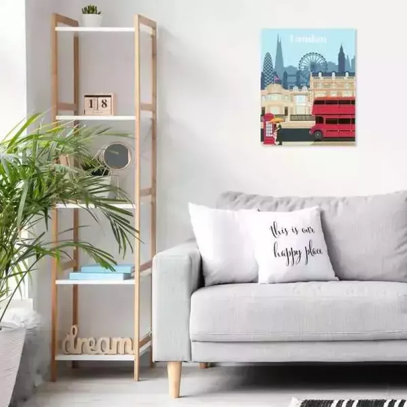 Gleznošanas komplekts Ravensburger CreArt — Krāsainā Londona (modelis 23525) audekla gleznošanai ar numurētu ceļvedi