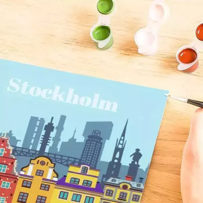 Krāsošanas komplekts Ravensburger CreArt Colorful Stockholm, modelis 23520