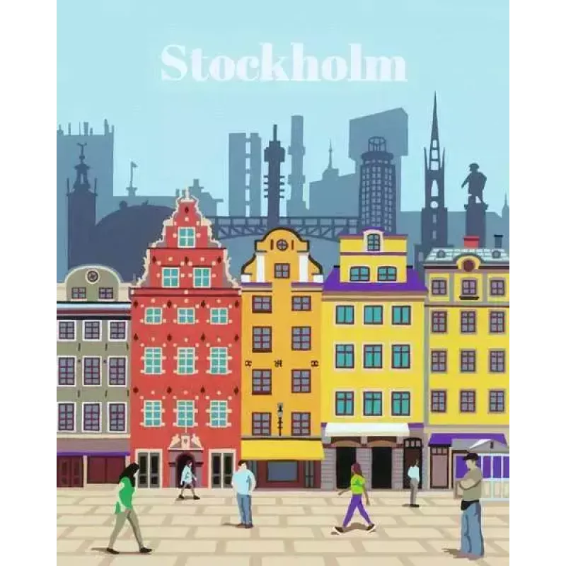 Krāsošanas komplekts Ravensburger CreArt Colorful Stockholm, modelis 23520
