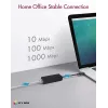 ICY BOX USB 3.0 A-Type uz RJ-45 Ethernet pieslēgvietu, vadu, USB, Ethernet, 1000 Mbit/s, Melns