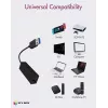 ICY BOX USB 3.0 A-Type uz RJ-45 Ethernet pieslēgvietu, vadu, USB, Ethernet, 1000 Mbit/s, Melns