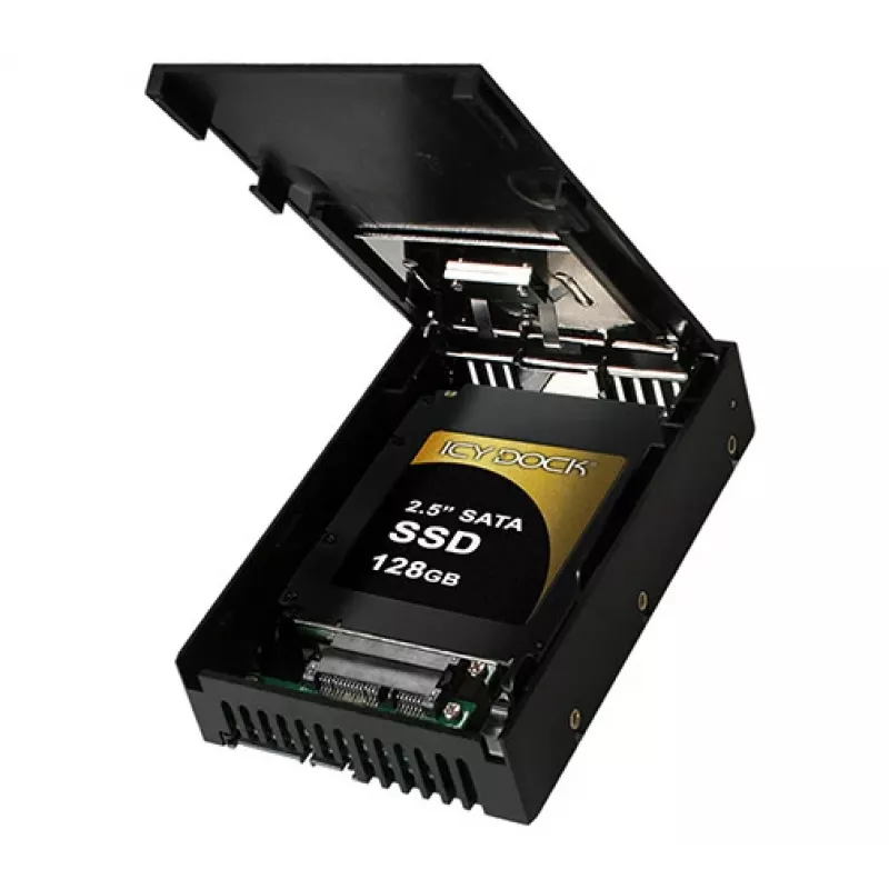 ICYDOCK EZConvert Viegls 2,5 inch uz 3,5 inch SATA SSD/HDD pārveidotājs/montāžas komplekts — 1. versija