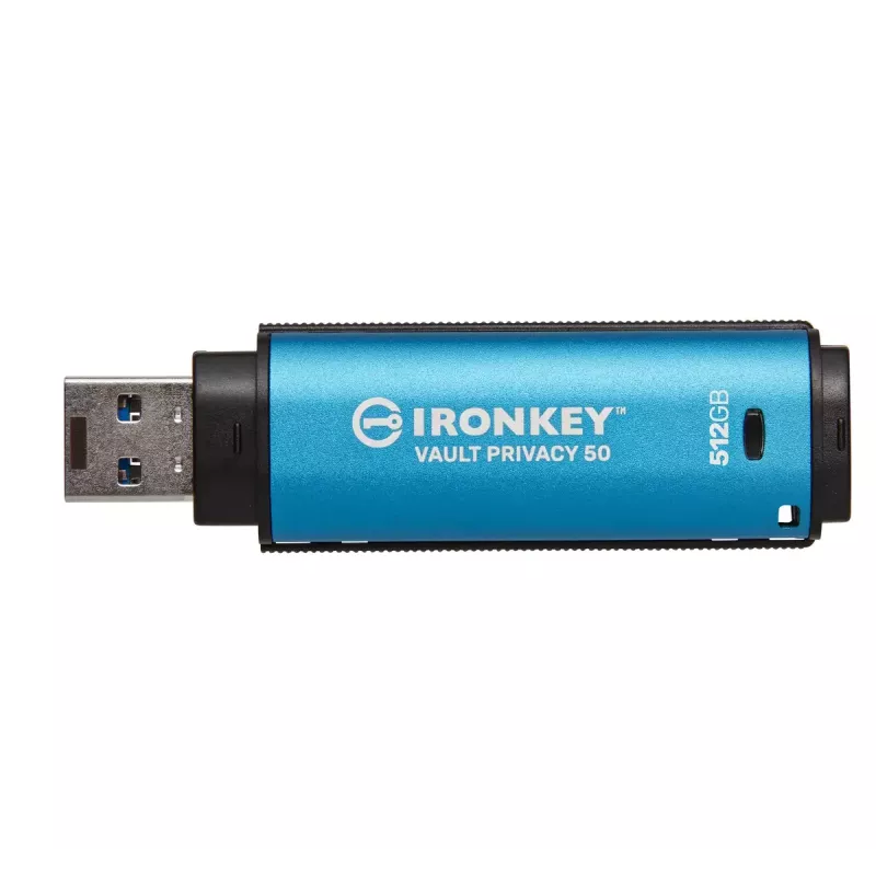 USB zibatmiņa Kingston Technology 512GB IronKey Vault Privacy 50 AES-256