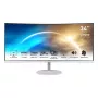 MSI Pro MP341CQWDE datora monitors 86,4 cm (34 colli) 3440 x 1440 pikseļi UltraWide Quad HD Balts