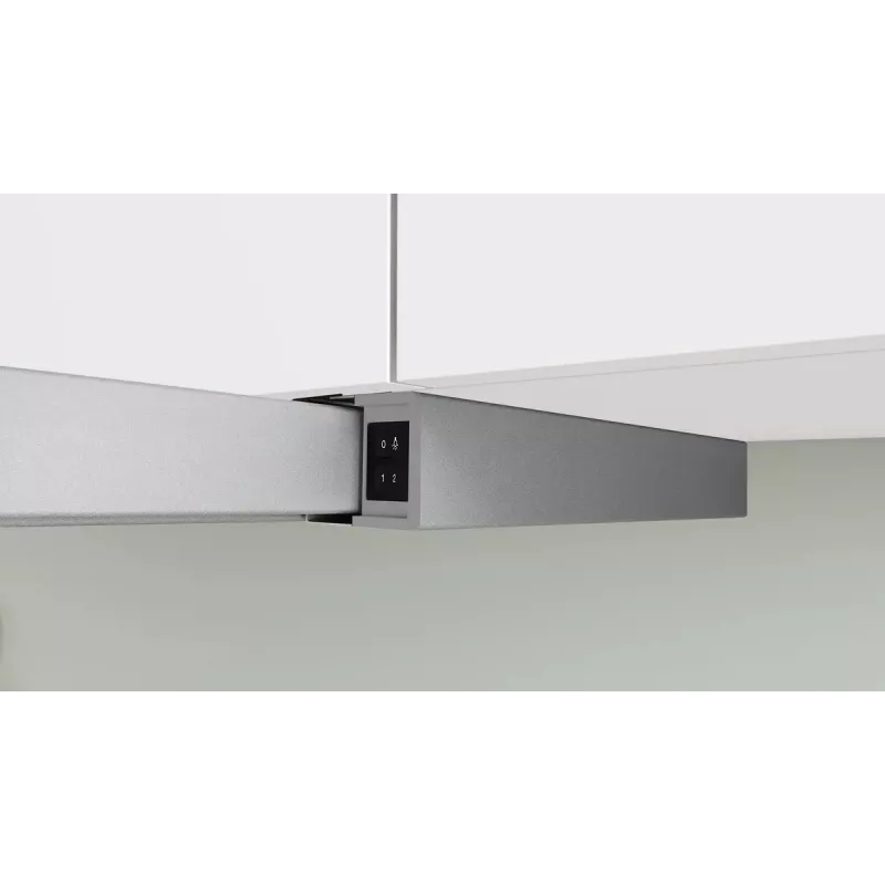 Bosch Serie 2 DFL063W57 tvaika nosūcējs Daļēji iebūvēts (izvelkams) Metālisks, Sudraba 351 m³/h