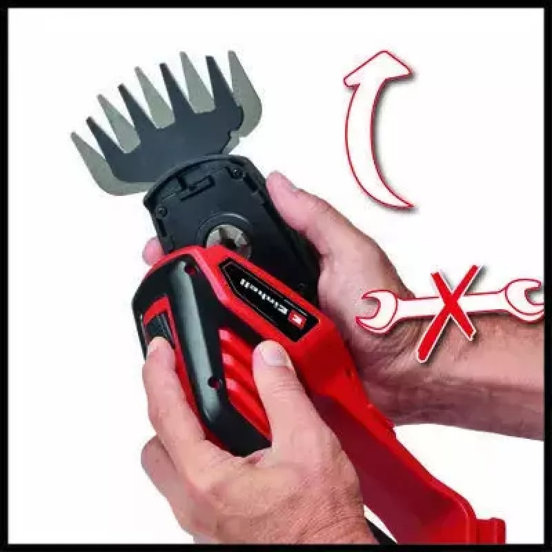 Bezvadu zāles šķēres Einhell GE-CG 18/100 Li T-Solo 10 cm 18 V