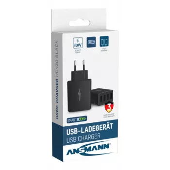 ANSMANN sienas USB lādētājs, 4 pieslēgvietas